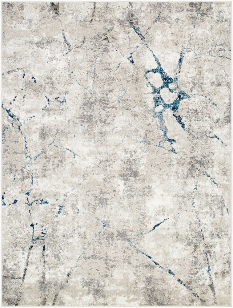 Soldado Machine Woven Rug — Blue/Dark Blue