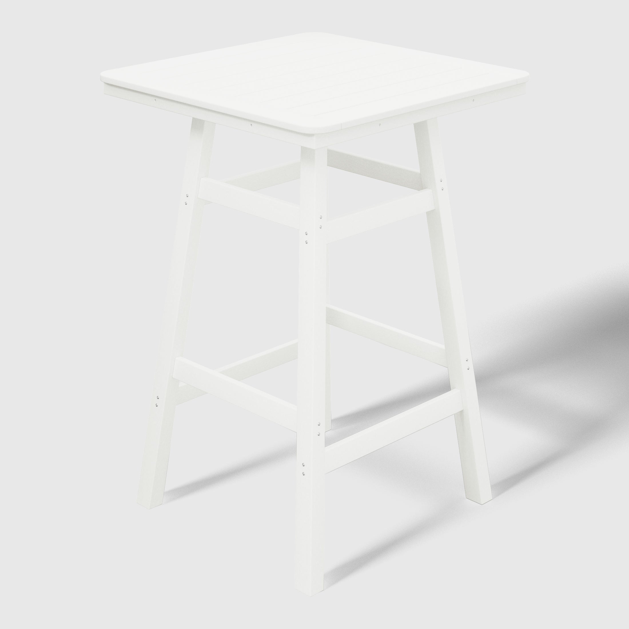 Stockholm All-Weather Outdoor 30" Square Bar Table (42" Height) White Seahawk Designs Patio Bar Tables