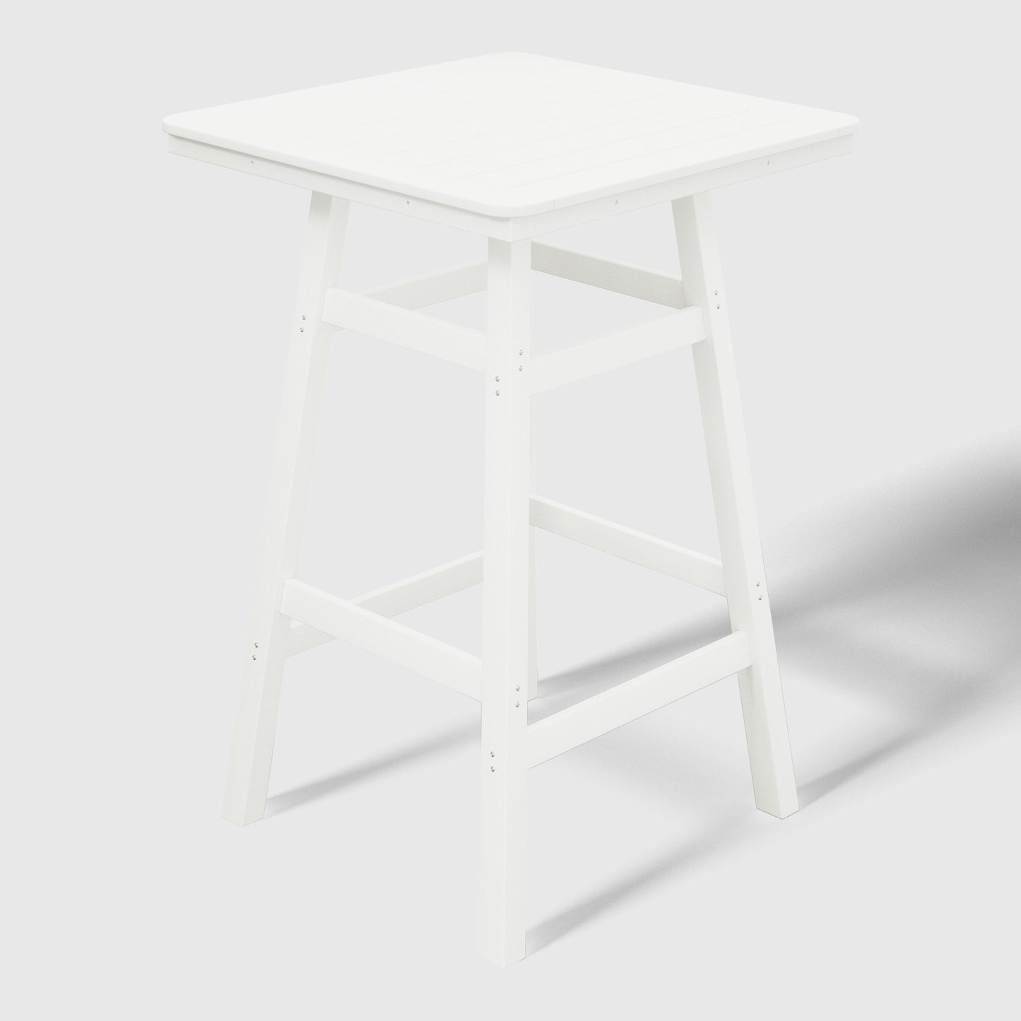 Stockholm All-Weather Outdoor 30" Square Bar Table (42" Height) White Seahawk Designs Patio Bar Tables
