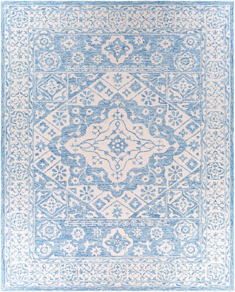 Serafina Handmade Rug — Ice Blue/Ivory