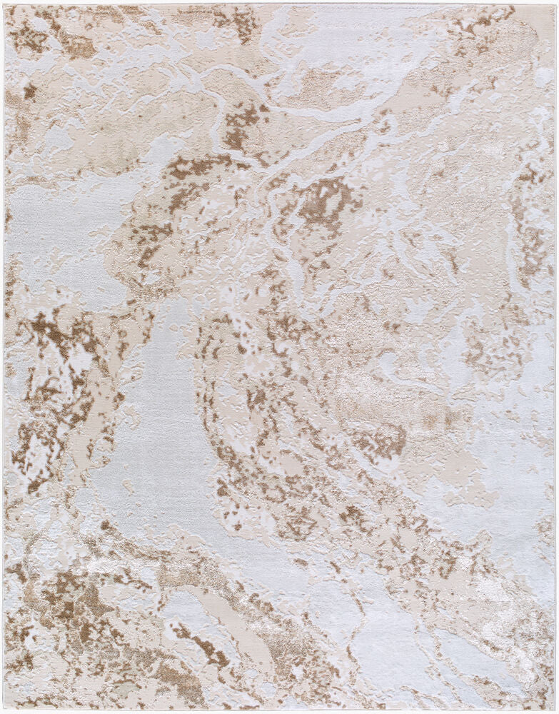 Sunrise Machine Woven Rug — Beige/Brown