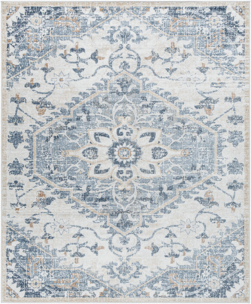 St Tropez Machine Woven Rug — Cream/Denim