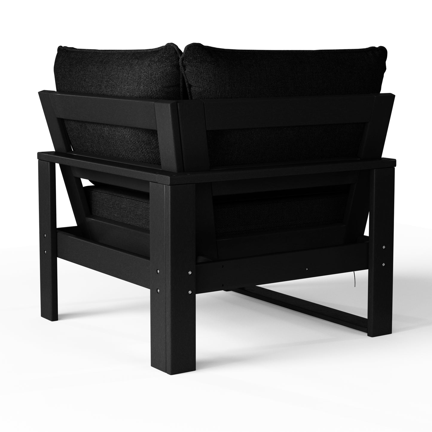Signature All-Weather Outdoor Modular Patio Deep Seating Corner Chair (Corner Sectional Seat) Seahawk Designs Patio Chairs