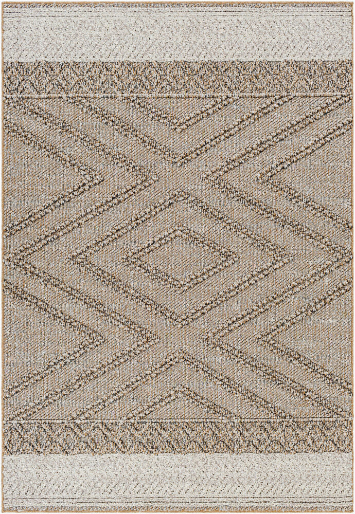 Sarasota Machine Woven Rug — Black/Mustard