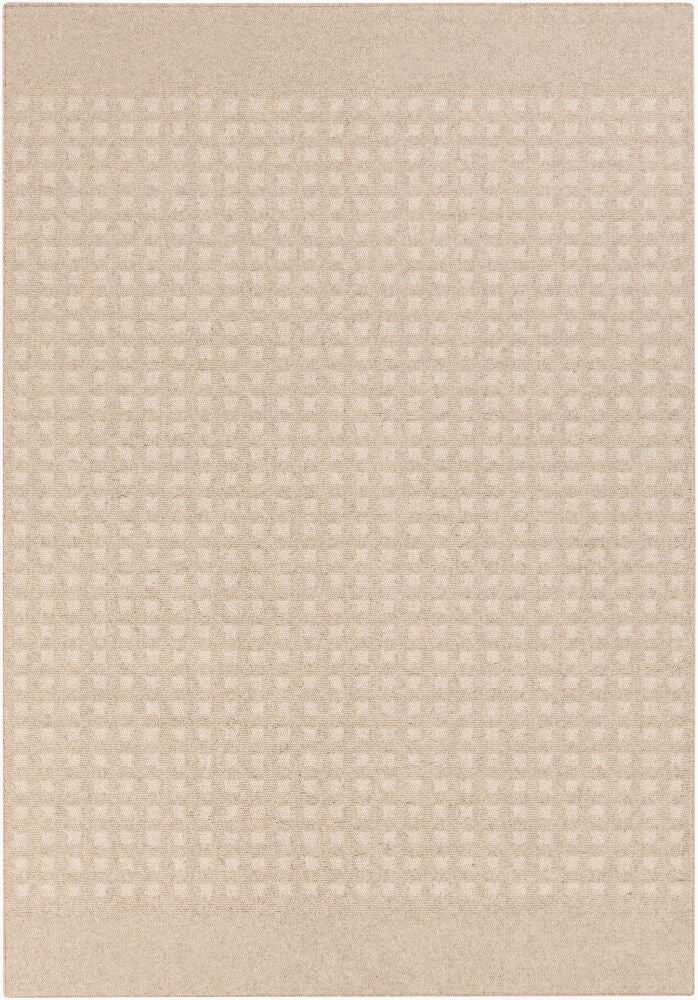 Stockholm-Old Machine Woven Rug — Ivory/Light Beige