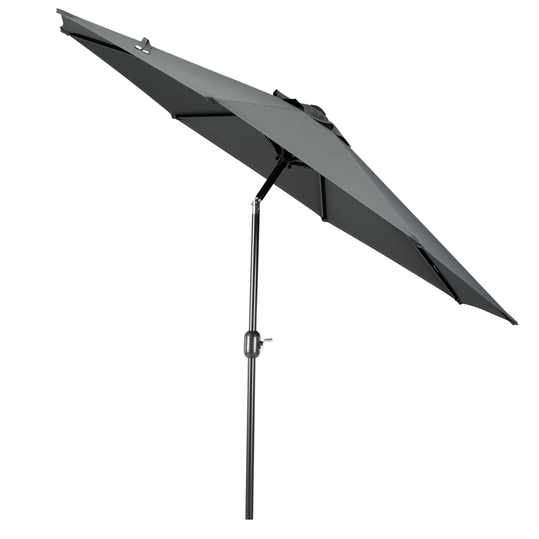 Kona 9 ft. Umbrella with Tilt and Crank Gray Seahawk Designs Patio Umbrellas