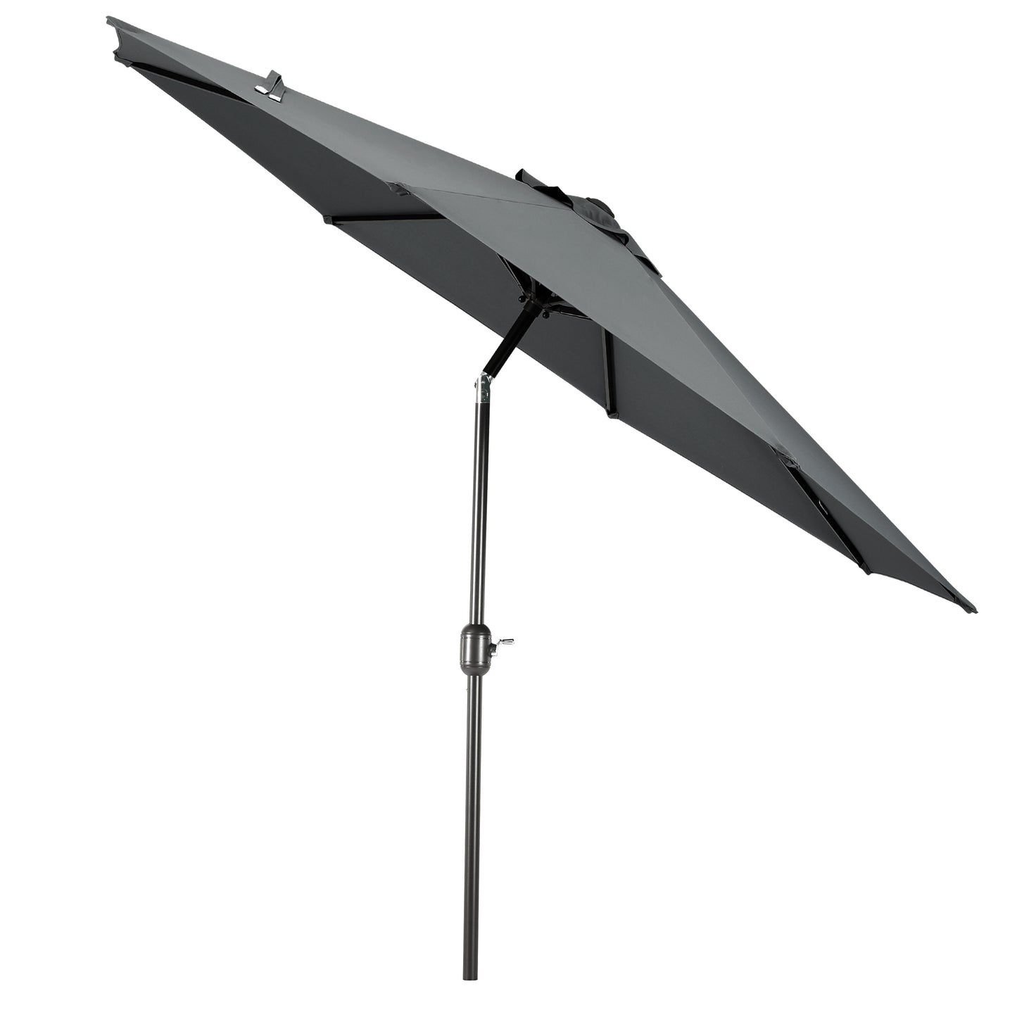 Kona 9 ft. Umbrella with Tilt and Crank Gray Seahawk Designs Patio Umbrellas