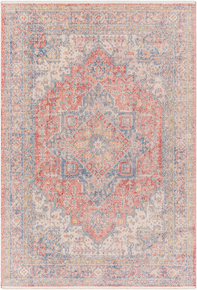 Subtle Machine Woven Rug — Dark Blue/Ivory