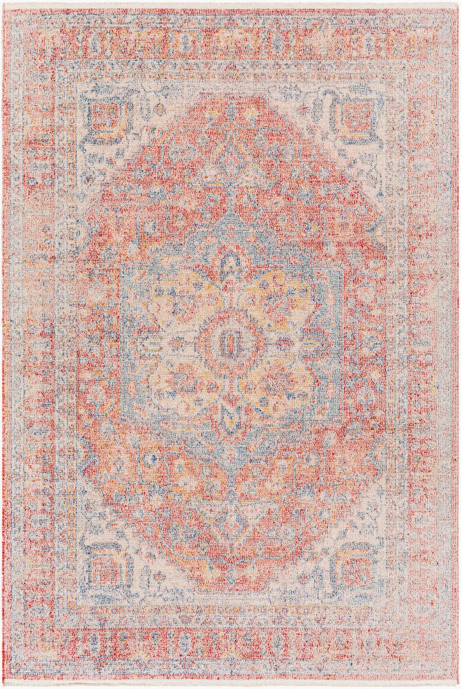 Subtle Machine Woven Rug — Dark Blue/Ivory