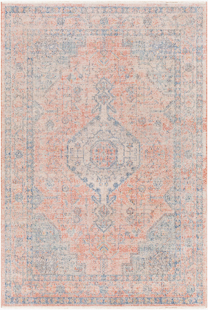 Subtle Machine Woven Rug — Dark Blue/Ivory