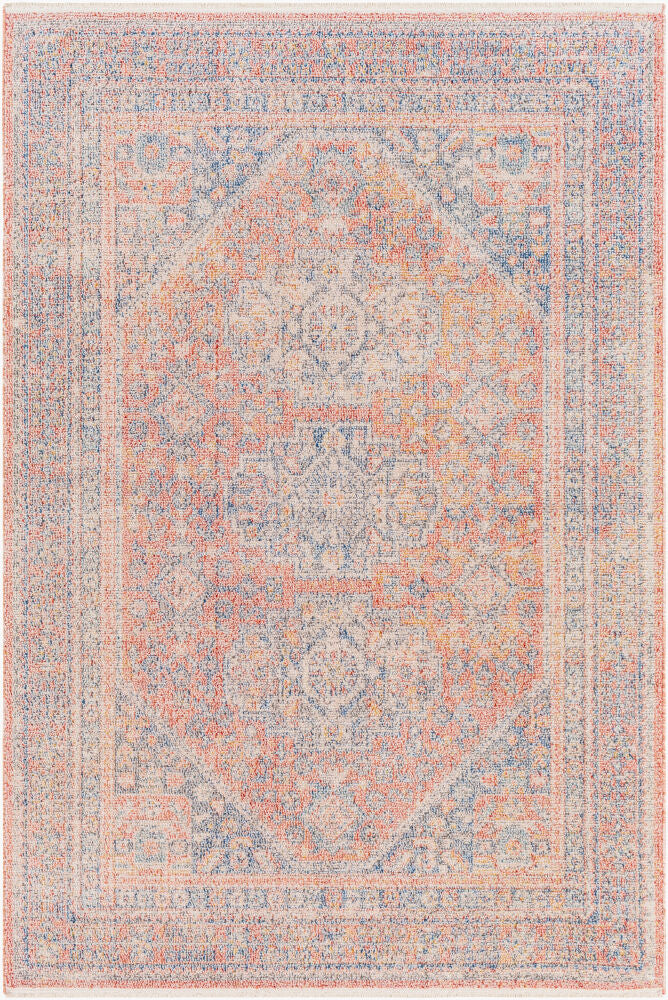 Subtle Machine Woven Rug — Dark Blue/Ivory