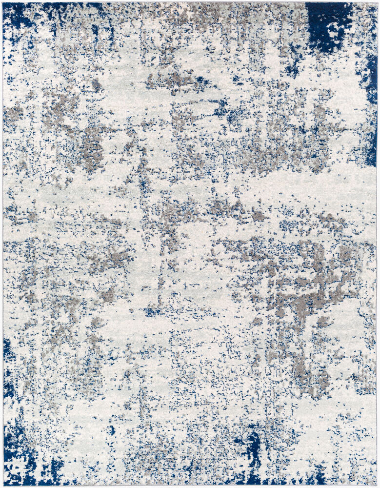 Sunderland Machine Woven Rug — Charcoal/Dark Blue