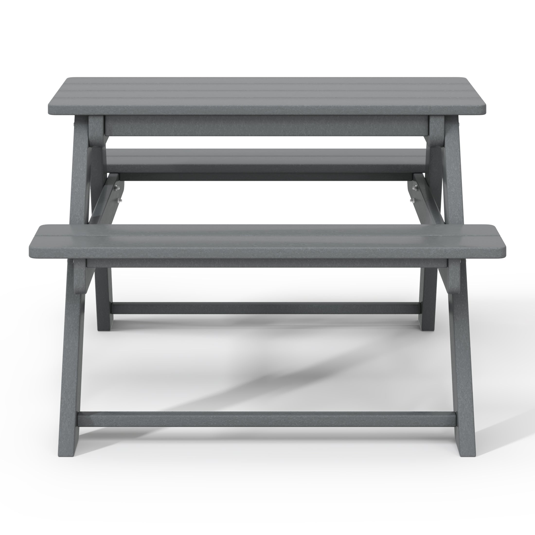 Tiny Terraces Kids' All-Weather Outdoor Picnic Table Seahawk Designs Kids Picnic Tables