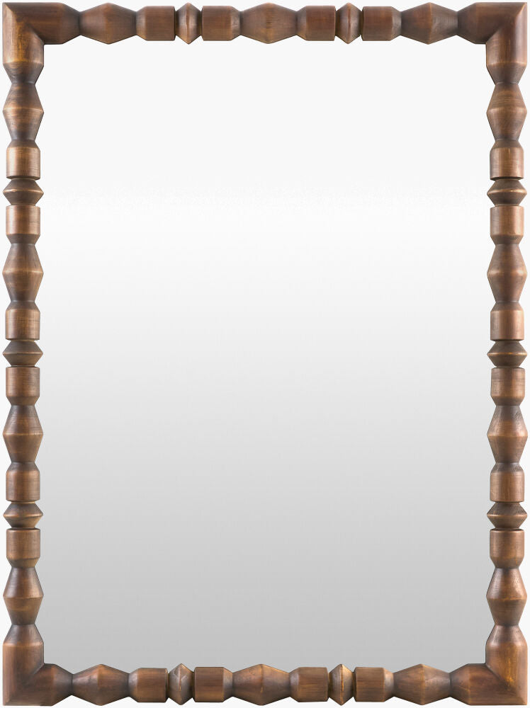 Elisaveta Accent Mirror — Dark Brown