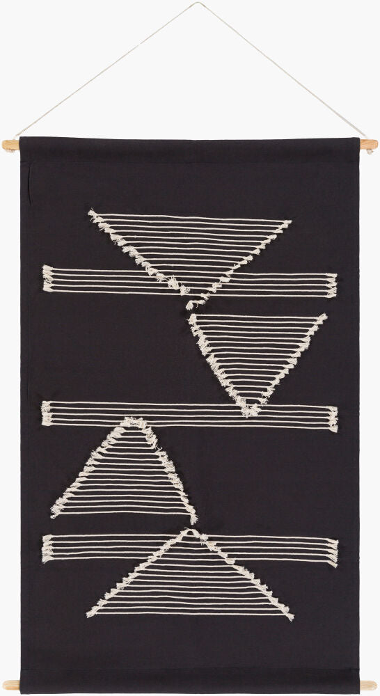 Savion Wall Hanging — Beige/Black