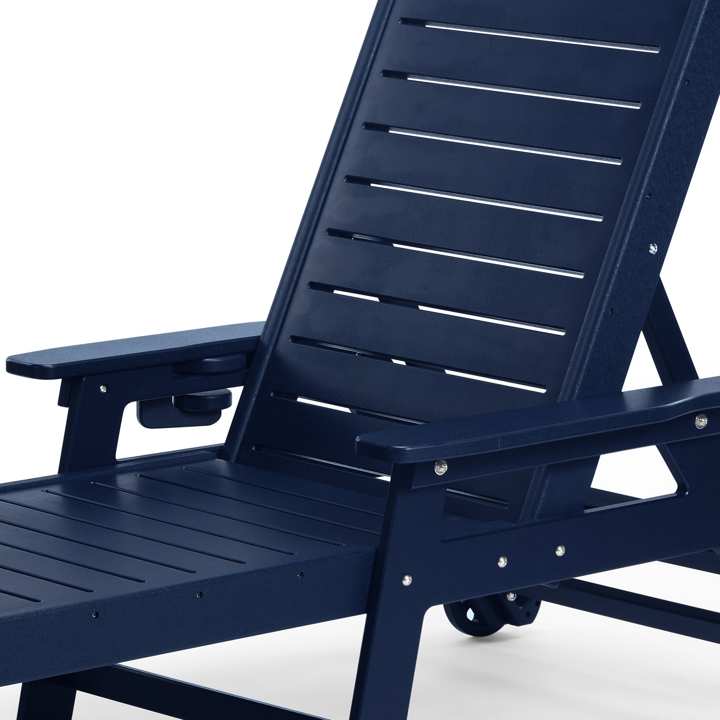 Santa Barbara Reclining Chaise Lounge with Cup Holder and Wheels Seahawk Designs Patio Chaise Lounges