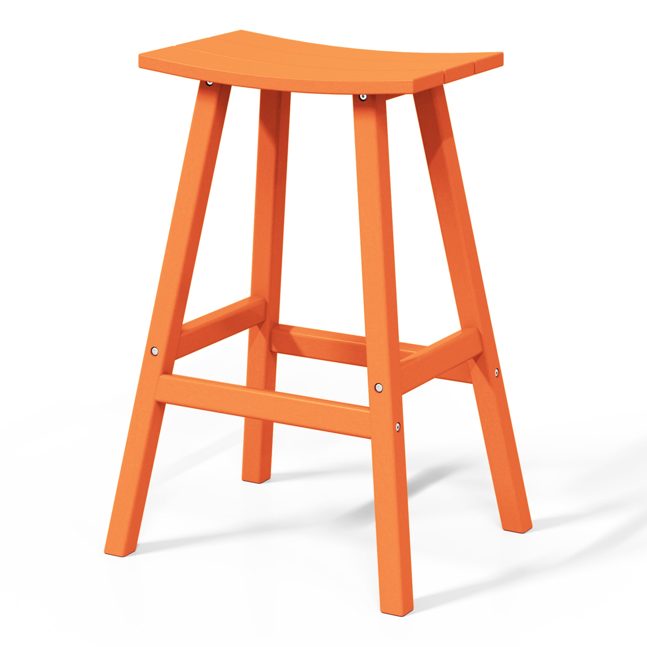 Stockholm All-Weather Outdoor Saddle Bar Stool (29" Height) Seahawk Designs Patio Bar & Counter Stools