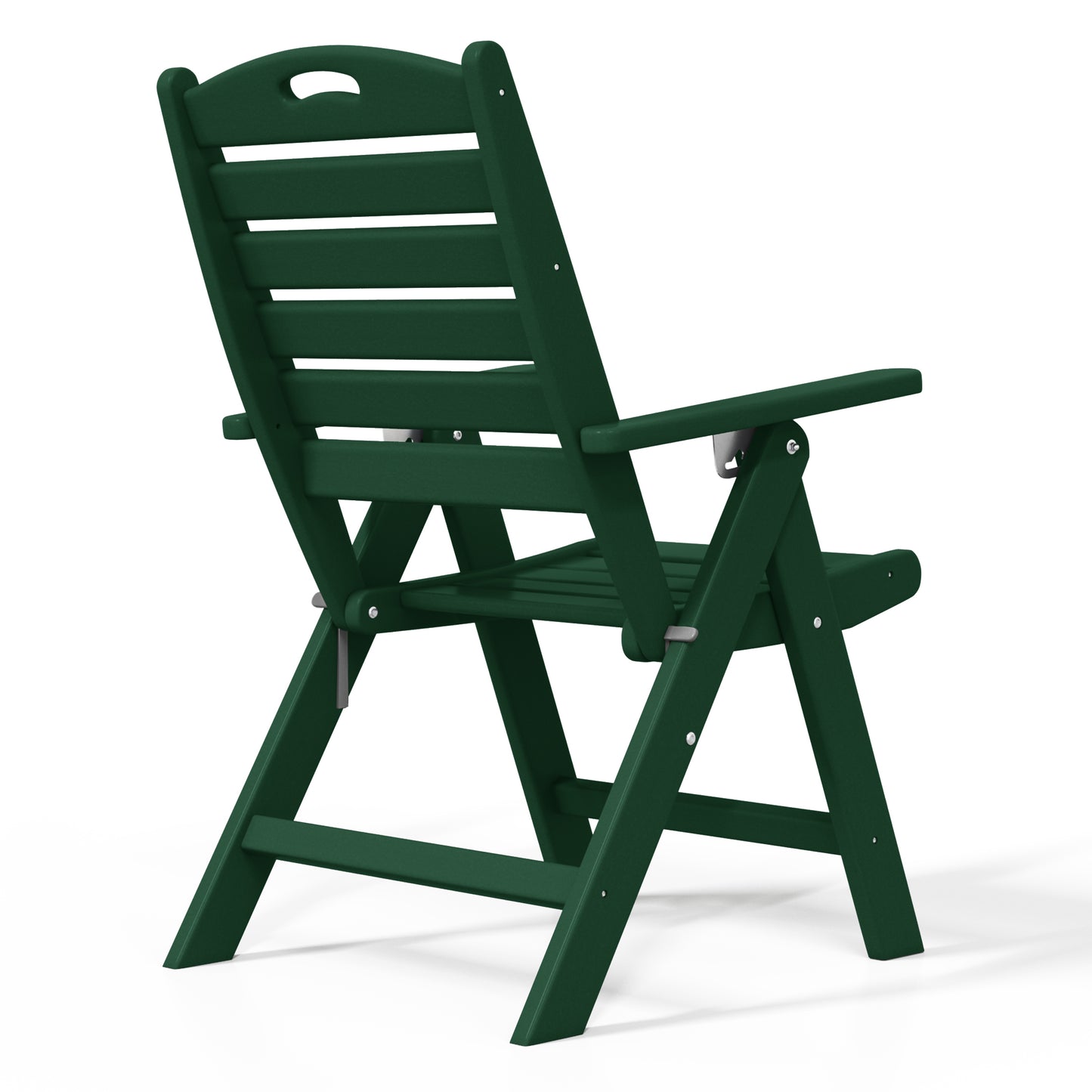 Aarhus All-Weather Outdoor Patio Folding Tall Back Dining Chair (38" High) Seahawk Designs Patio Dining Chairs