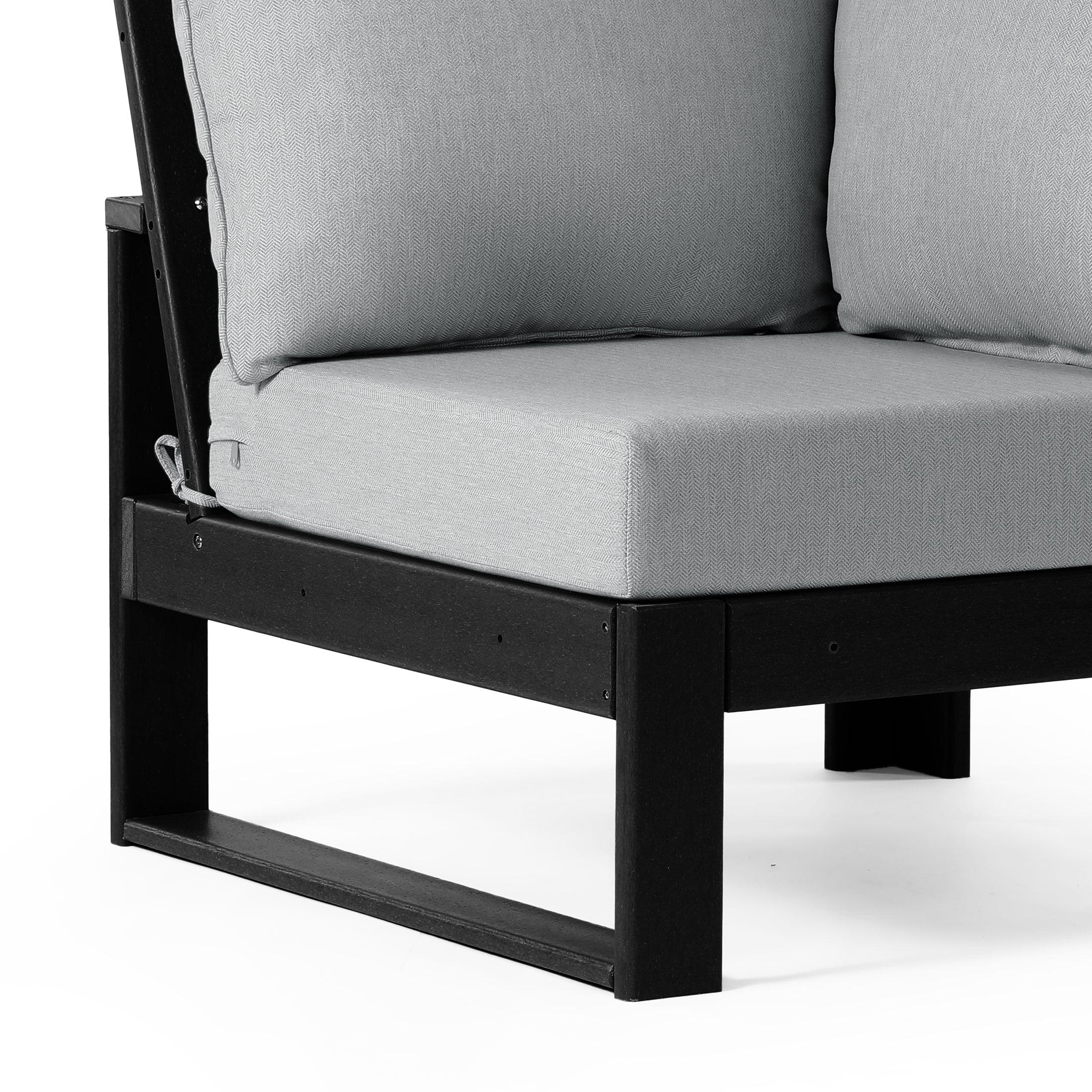 Signature All-Weather Outdoor Modular Patio Deep Seating Corner Chair (Corner Sectional Seat) Seahawk Designs Patio Chairs
