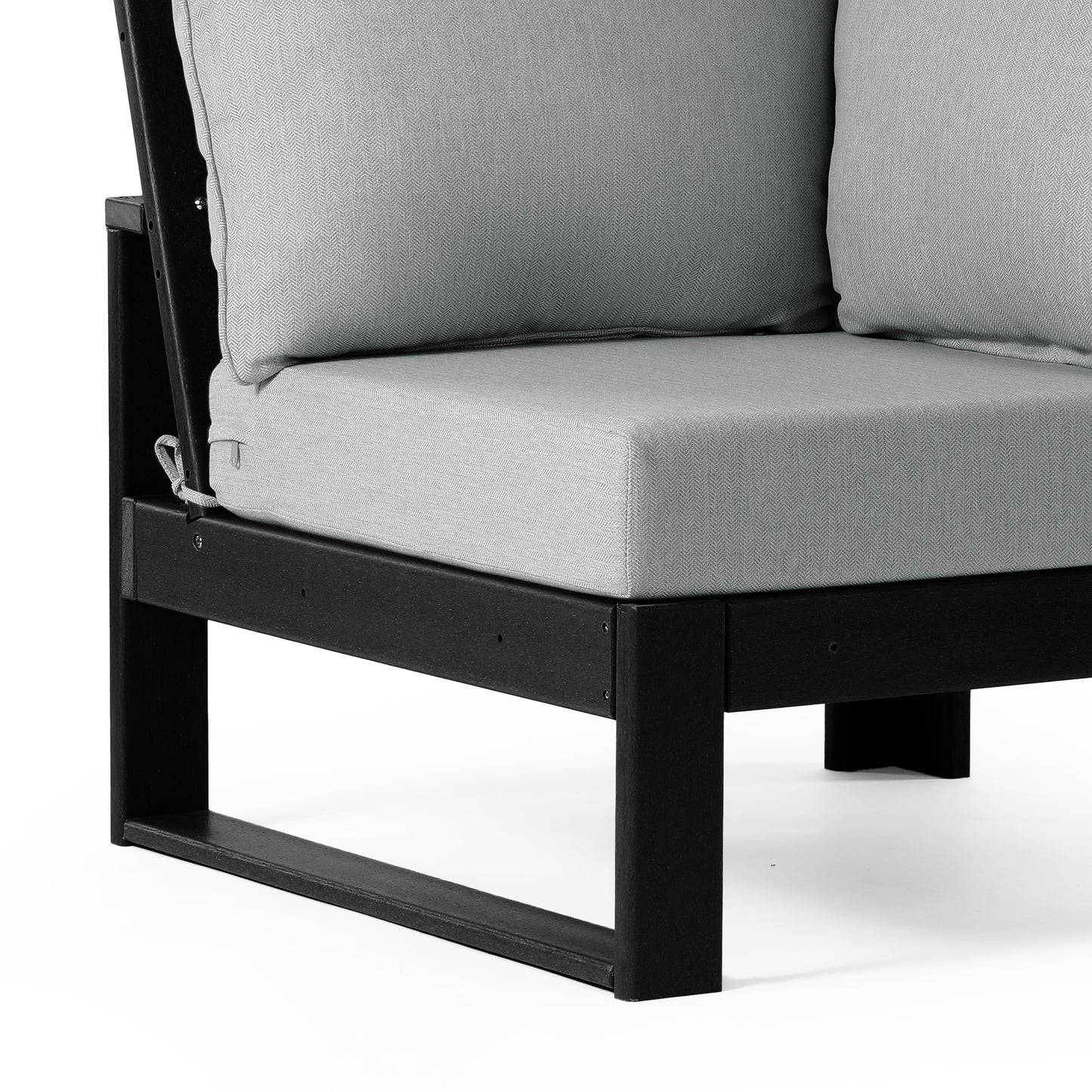 Signature All-Weather Outdoor Modular Patio Deep Seating Corner Chair (Corner Sectional Seat) Seahawk Designs Patio Chairs