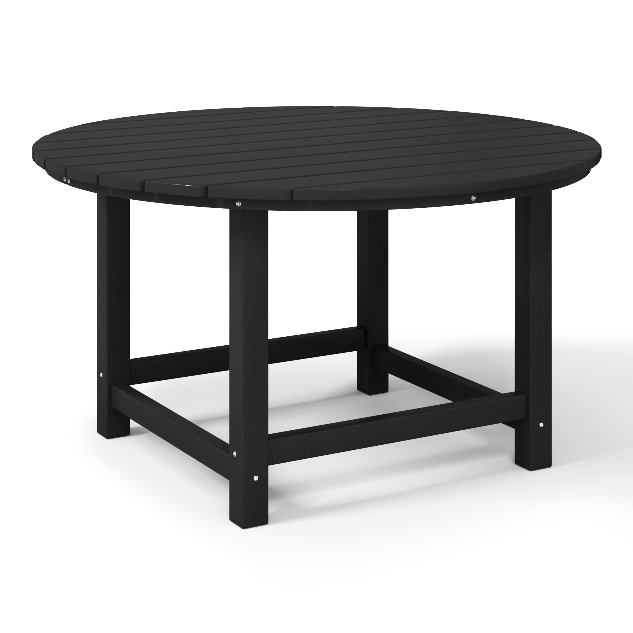 Tiny Terraces Kids' All-Weather Outdoor Round Dining Table (38" Wide) Black Seahawk Designs Kids Patio Dining Tables