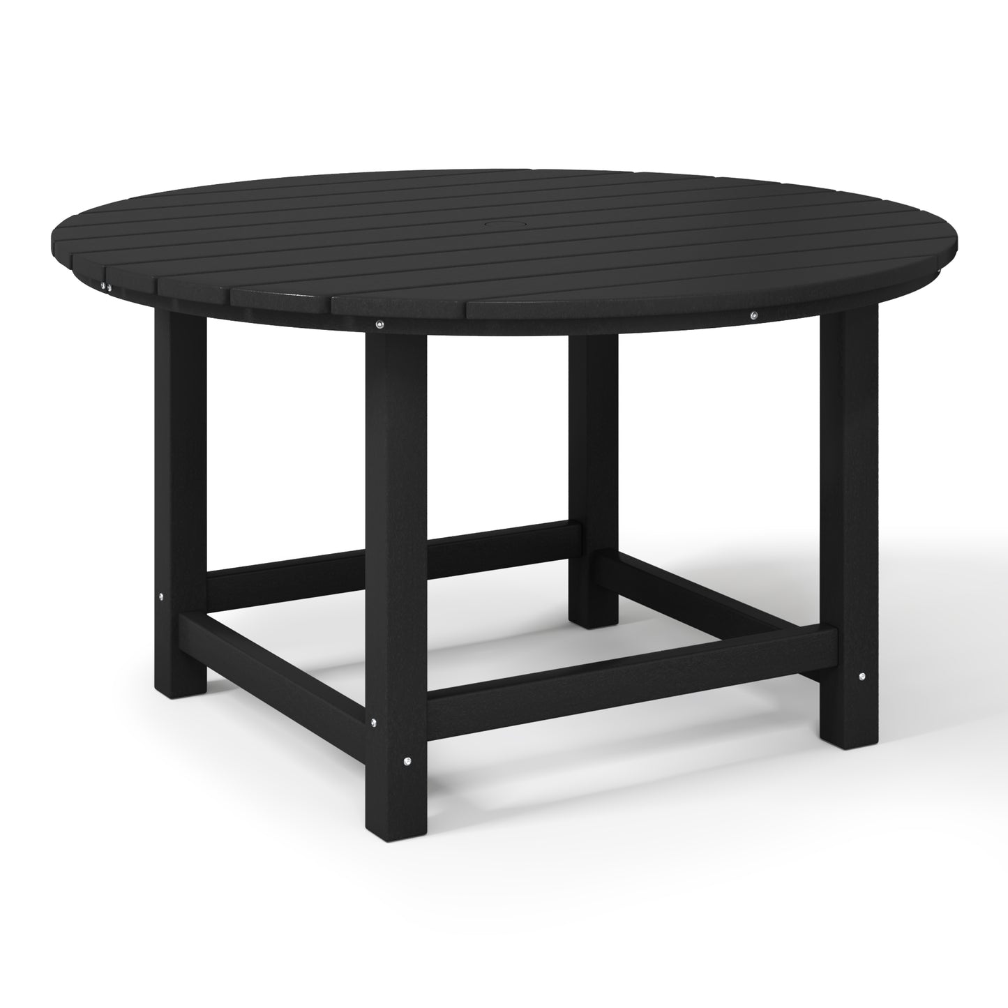Tiny Terraces Kids' All-Weather Outdoor Round Dining Table (38" Wide) Black Seahawk Designs Kids Patio Dining Tables