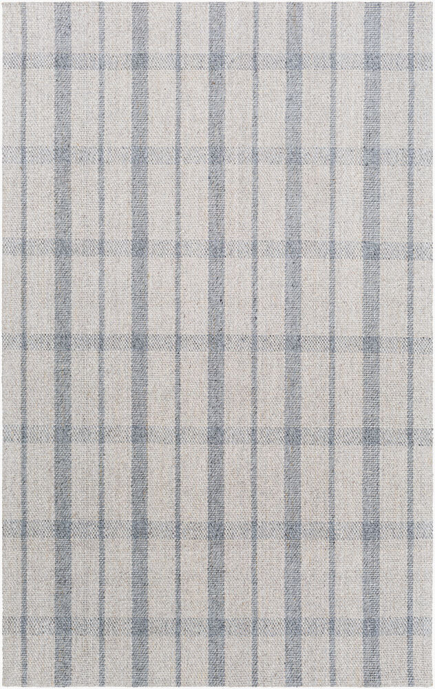 Tartan Handmade Rug — Gray/Light Gray