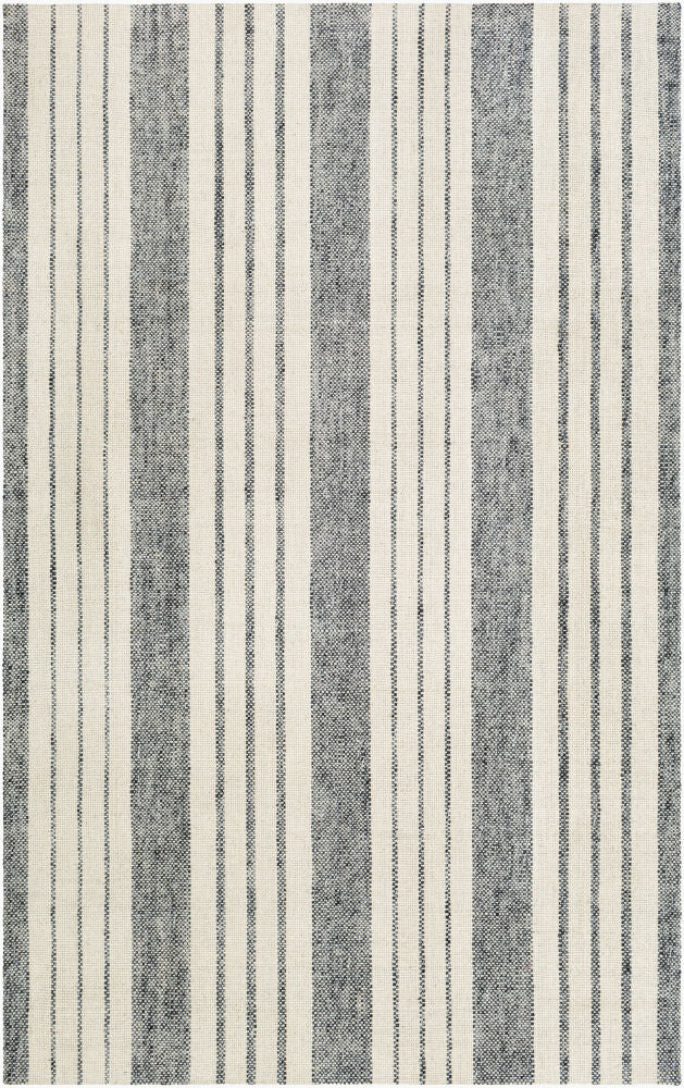Tartan Handmade Rug — Black/Gray
