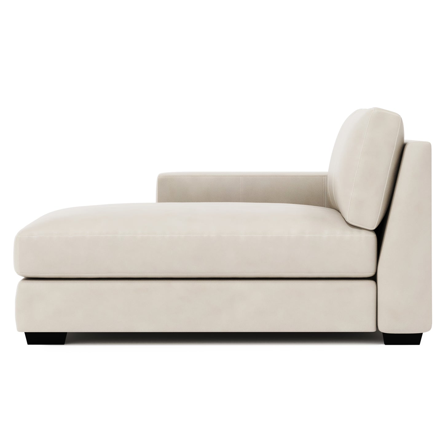 Dawkins Leather Left Arm Chaise