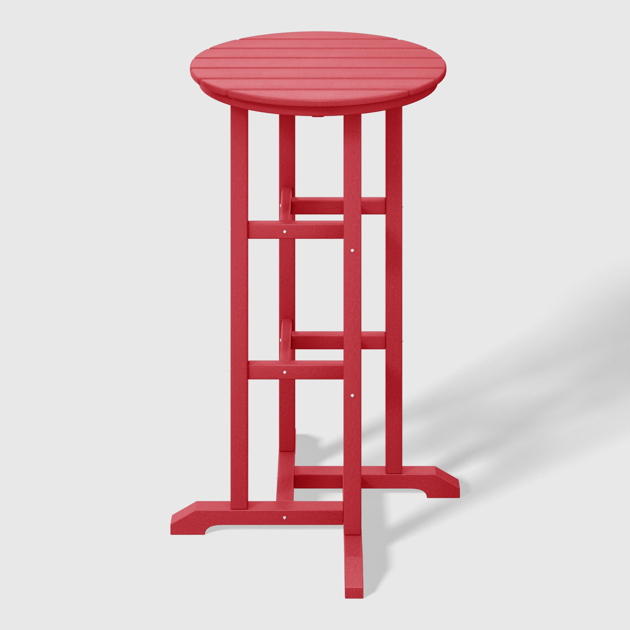 Stockholm All-Weather Outdoor Round Bar Bistro Table (42" Height) Red Seahawk Designs Patio Bar Tables