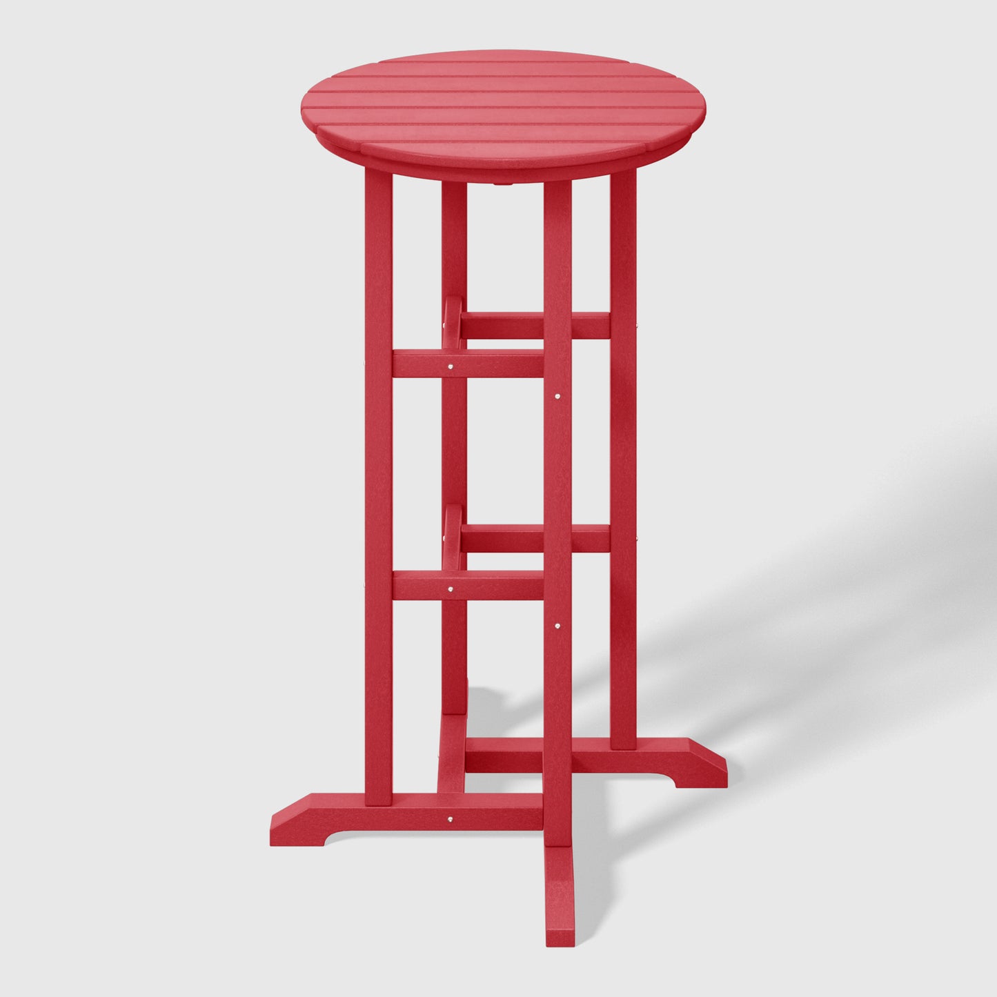 Stockholm All-Weather Outdoor Round Bar Bistro Table (42" Height) Red Seahawk Designs Patio Bar Tables
