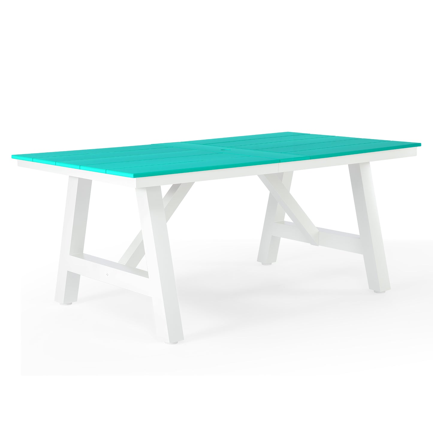 Vista 72" x 39" Rectangular Dining Table Turquoise Seahawk Designs Patio Dining Tables