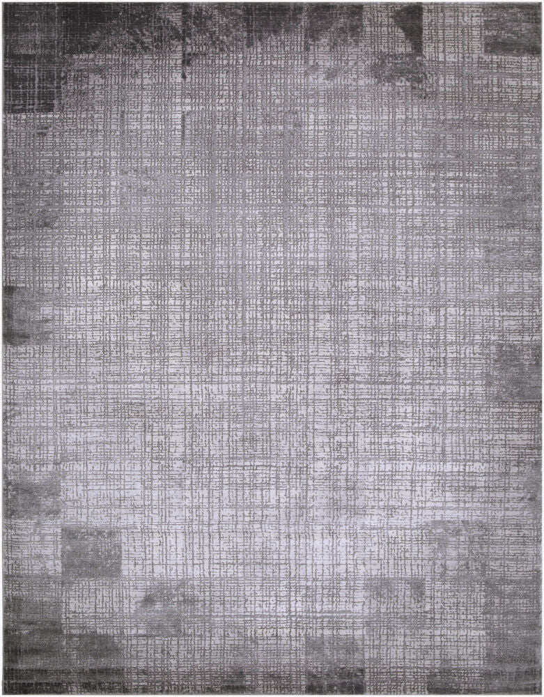 Tibetan Machine Woven Rug — Beige/Charcoal