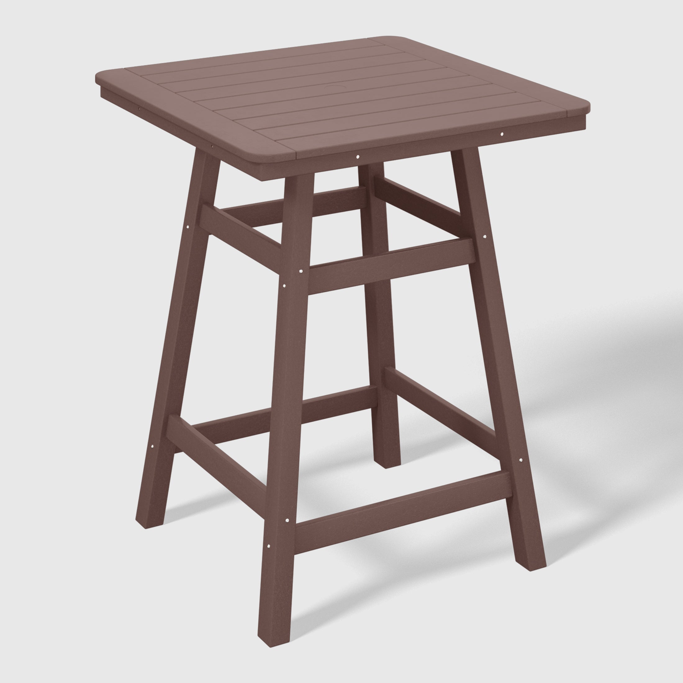 Stockholm All-Weather Outdoor Square Counter Table (31" Top) Dark Brown Seahawk Designs Patio Bar Tables