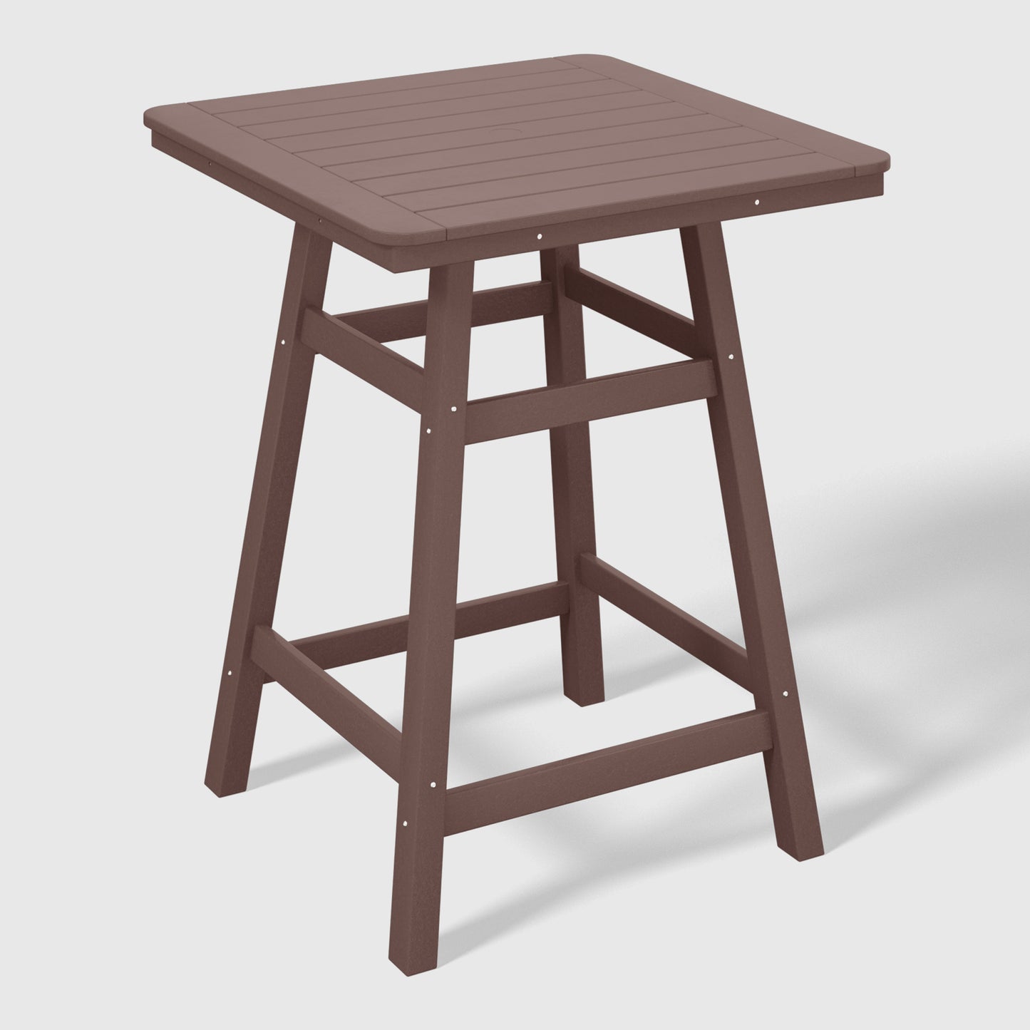 Stockholm All-Weather Outdoor Square Counter Table (31" Top) Dark Brown Seahawk Designs Patio Bar Tables