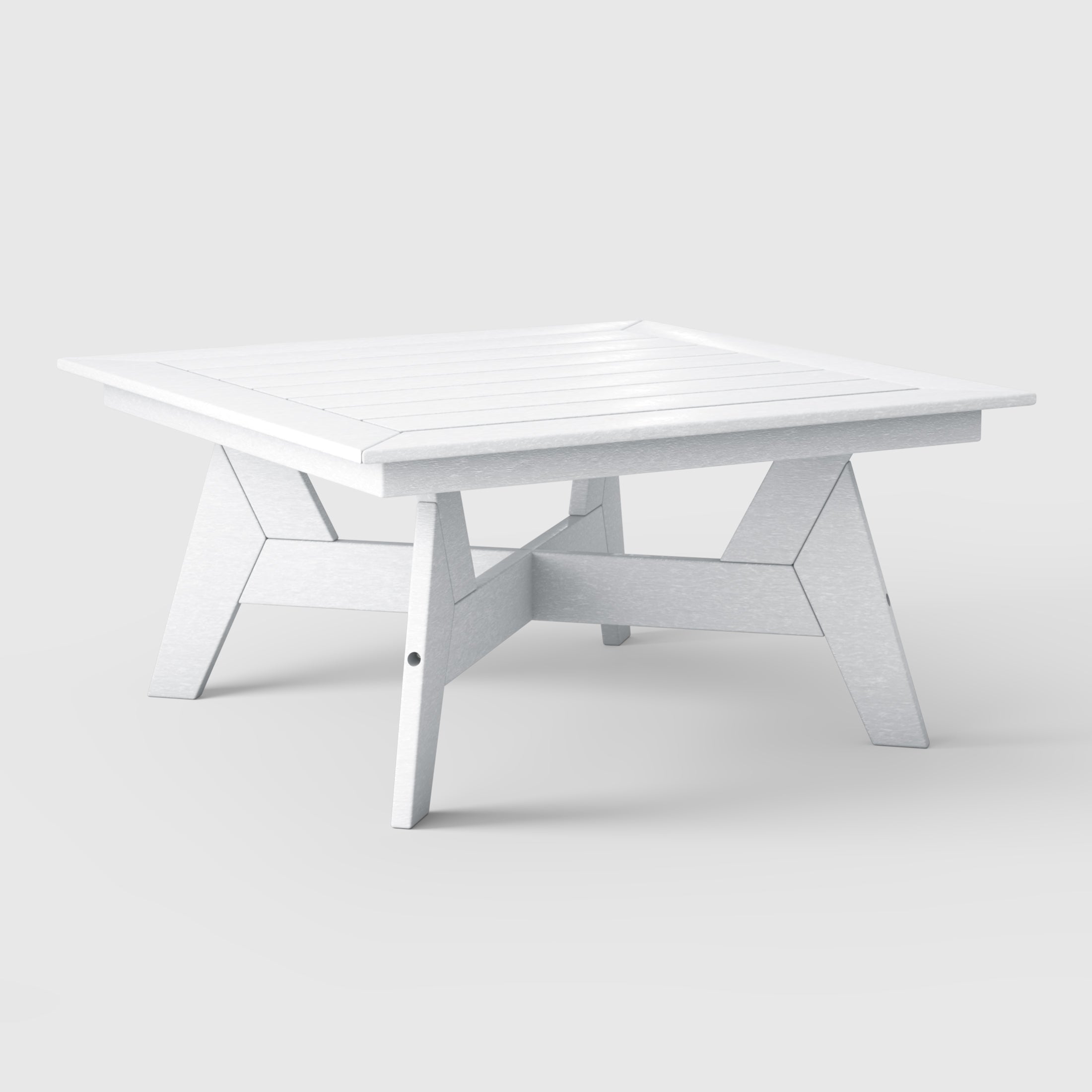 Scottsdale All-Weather Outdoor Square Coffee Table (37" Top) White Seahawk Designs Patio Coffee Tables