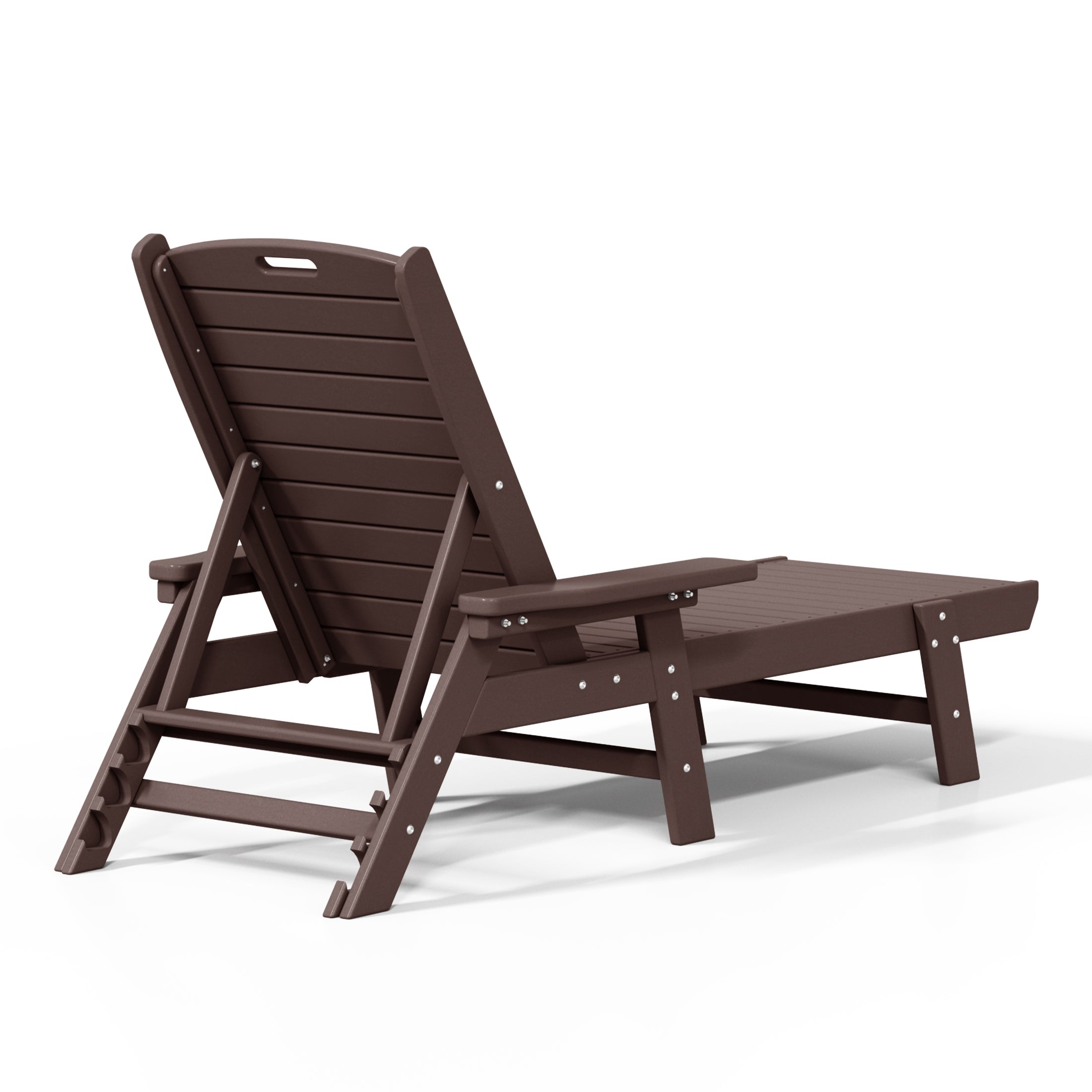 Santa Monica All-Weather Outdoor Reclining Sun Lounger with Arm Rests Seahawk Designs Patio Chaise Lounges