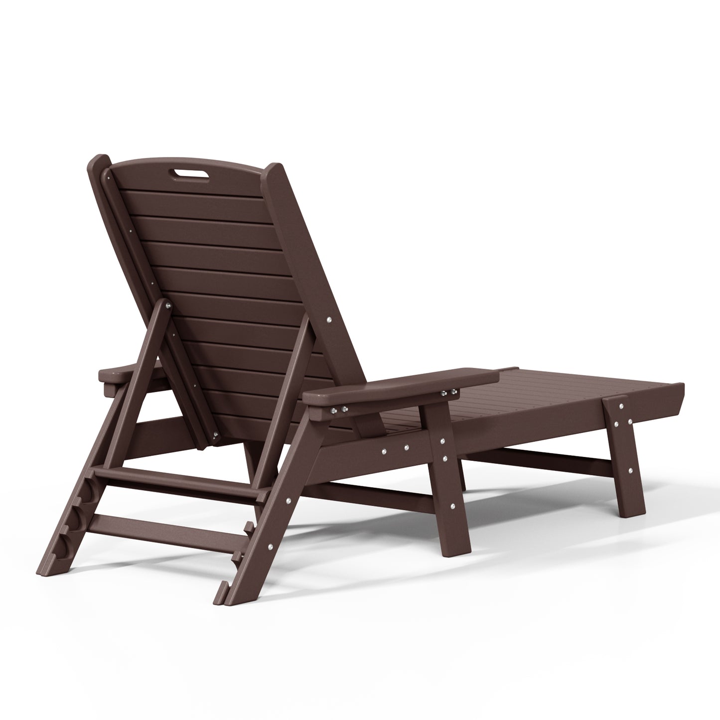 Santa Monica All-Weather Outdoor Reclining Sun Lounger with Arm Rests Seahawk Designs Patio Chaise Lounges