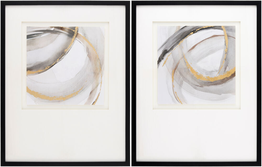 Thetis Framed Art — Black/Brown