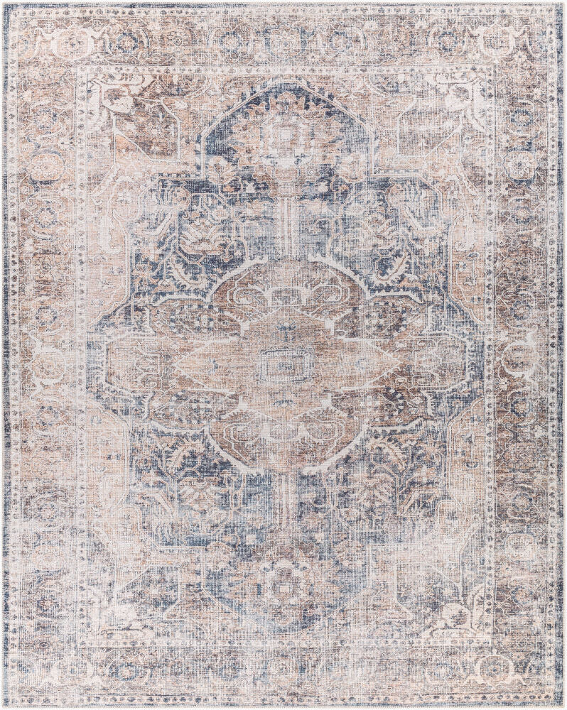 Tahmis Machine Woven Rug — Brown/Charcoal