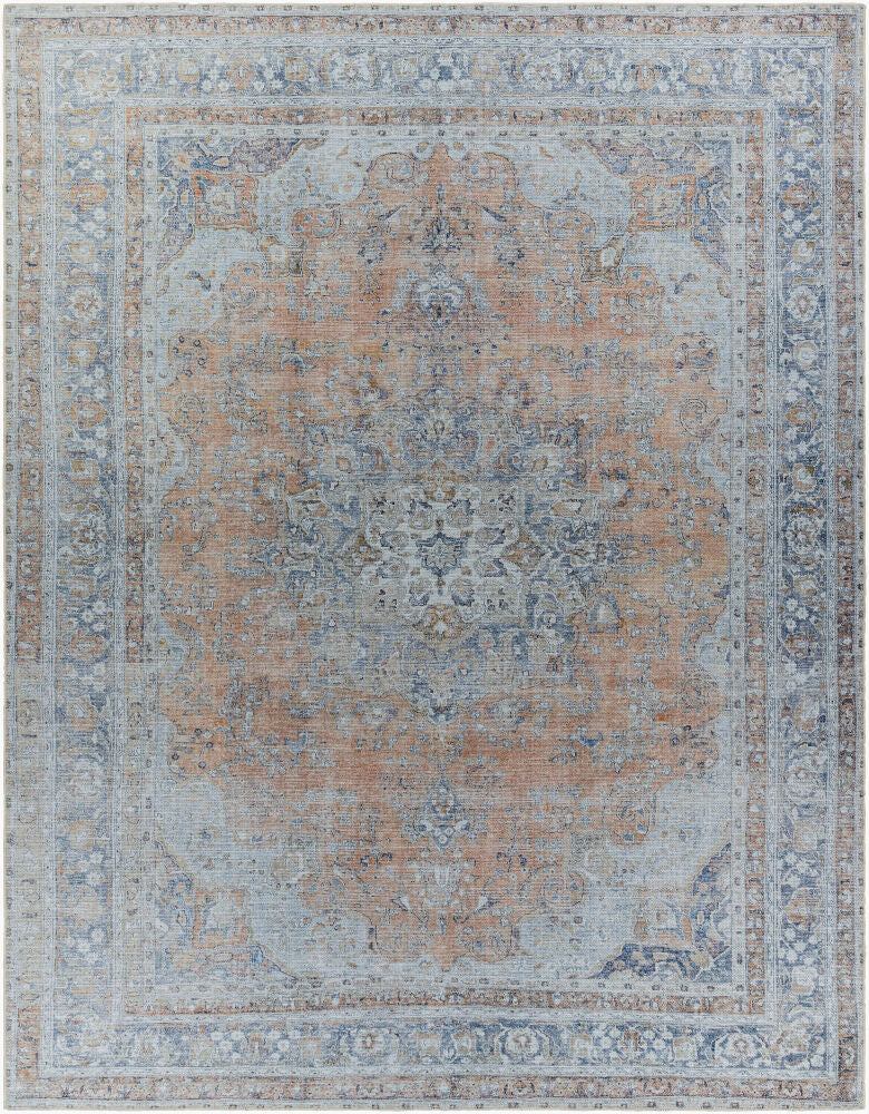 Tahmis Machine Woven Rug — Beige/Blue