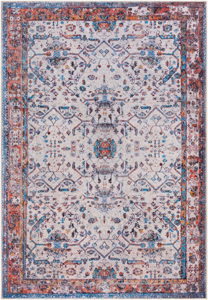 Tahmis Machine Woven Rug — Black/Blue