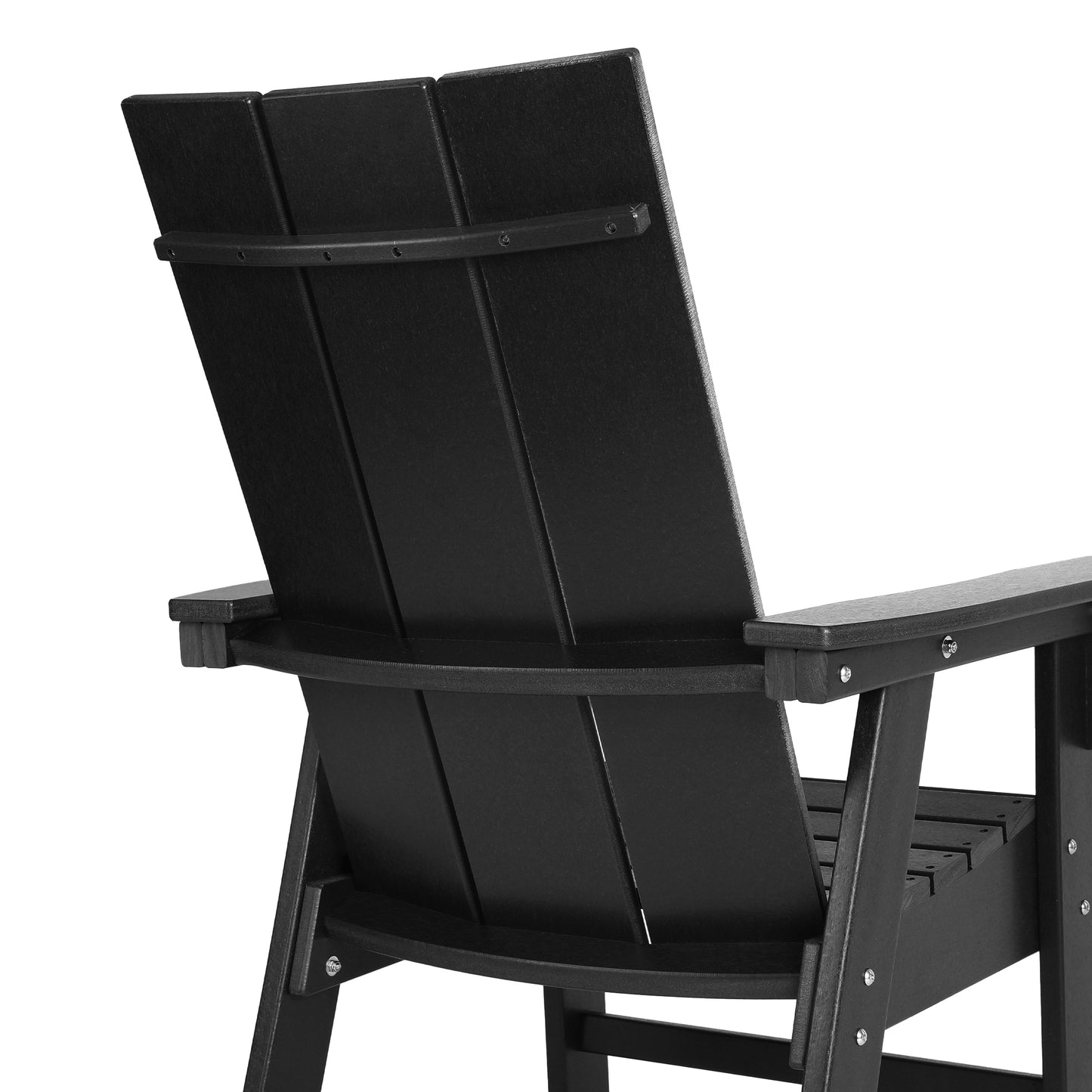 Malibu Modern All-Weather Outdoor Contoured Adirondack Dining Chair Seahawk Designs Patio Dining Chairs