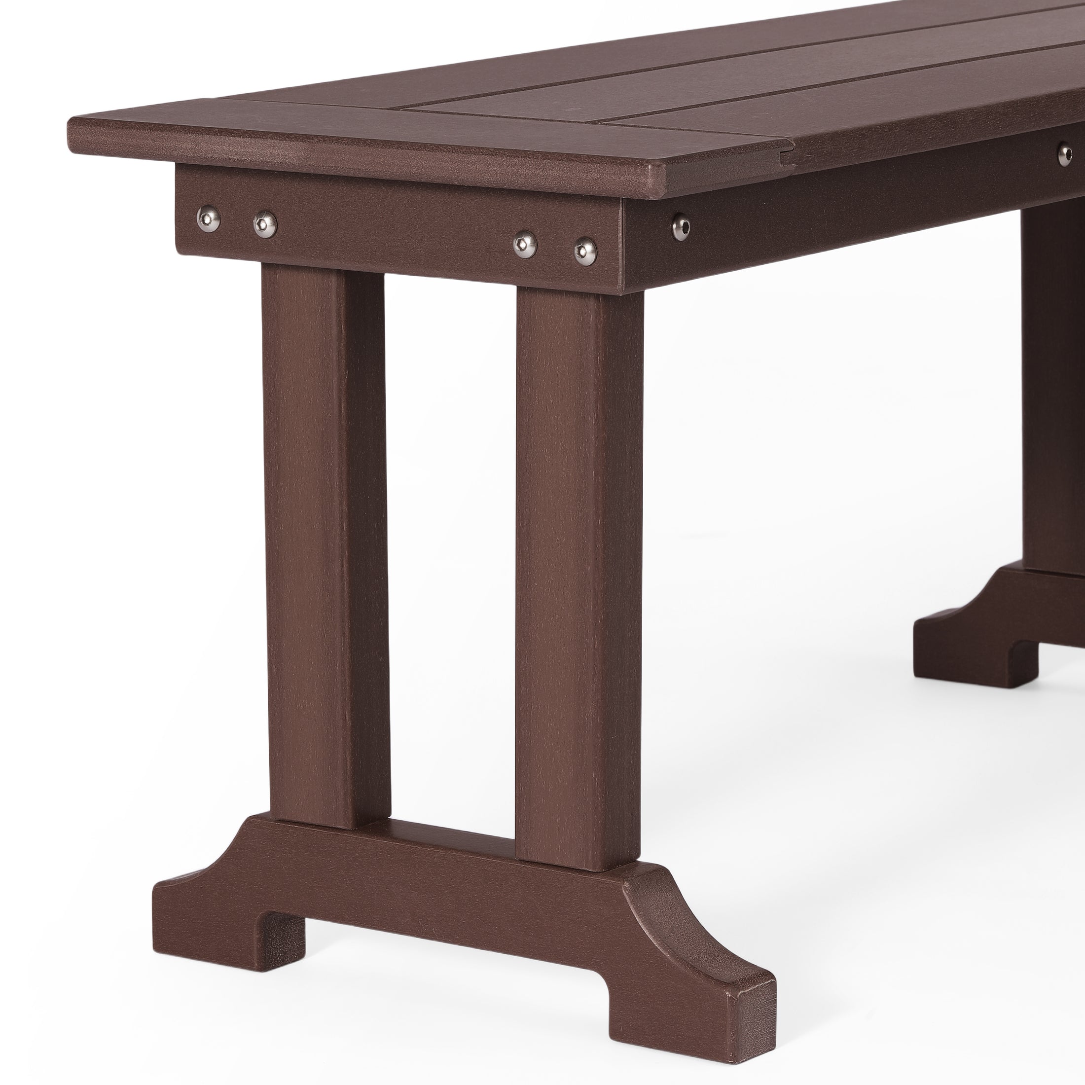 Tuscany All-Weather Outdoor 65" Trestle Dining Bench Seahawk Designs Patio Benches