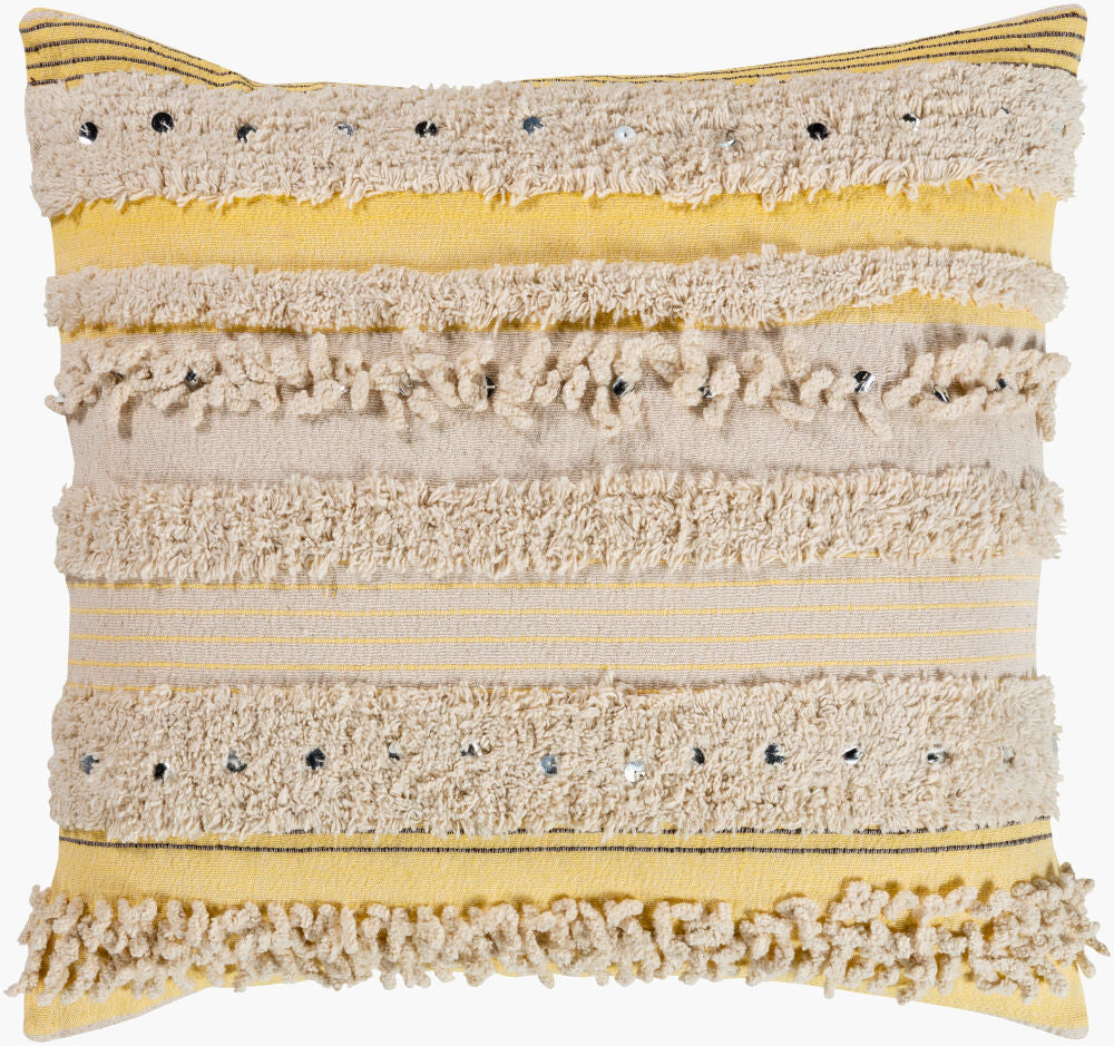 Temara Accent Pillow — Beige/Black