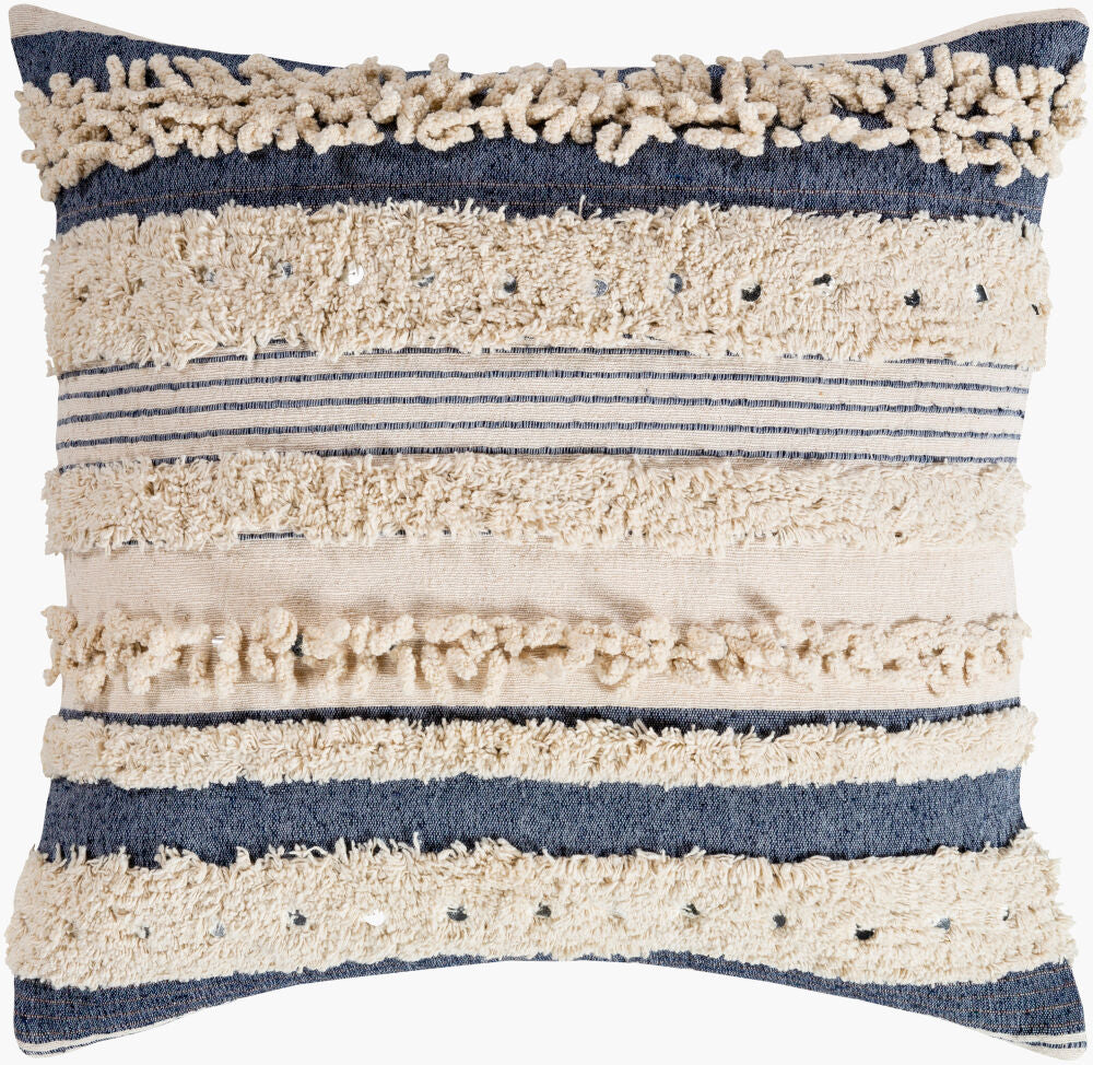 Temara Accent Pillow — Beige/Black