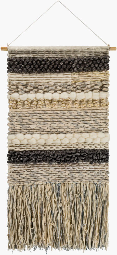Teresina Wall Hanging — Charcoal/Cream