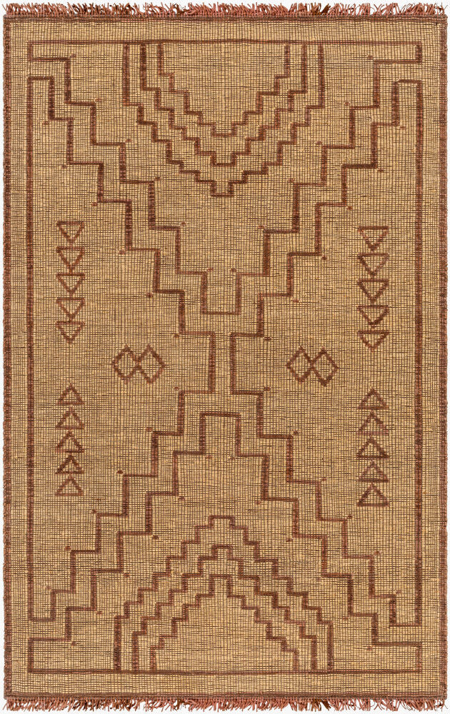 Touareg Handmade Rug — Brown/Mustard