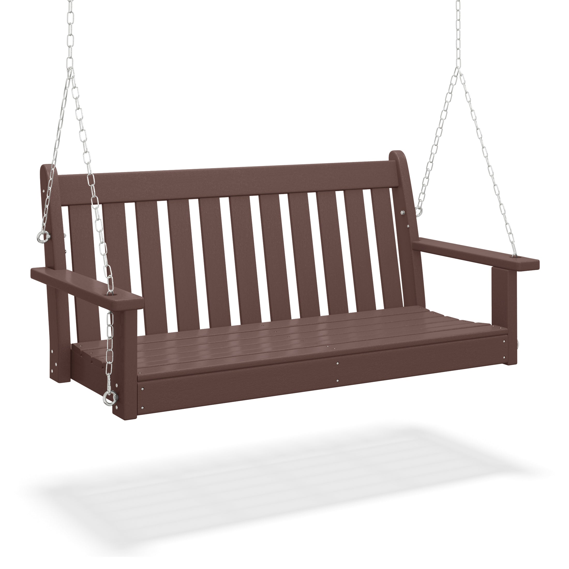 Tuscany 51" Hanging Porch Swing Dark Brown Seahawk Designs Porch Swings