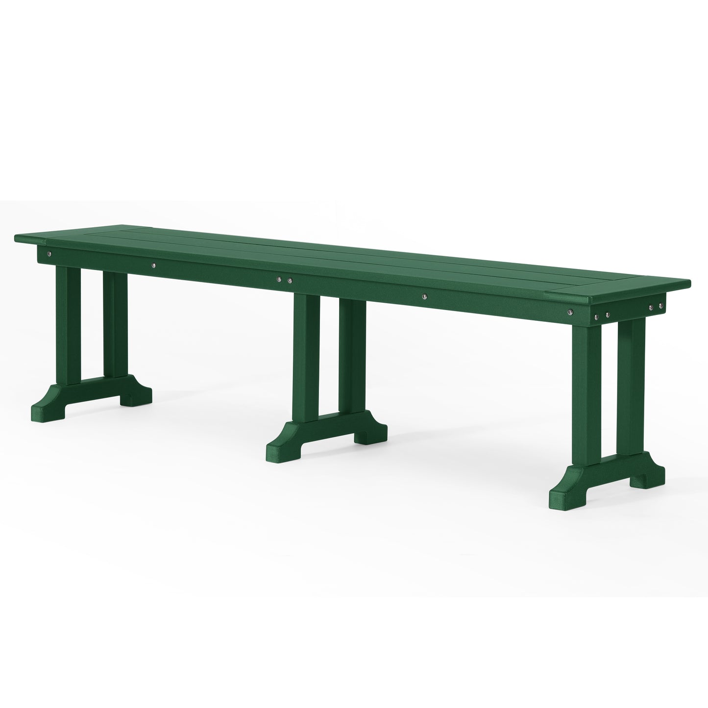 Tuscany All-Weather Outdoor 65" Trestle Dining Bench Seahawk Designs Patio Benches